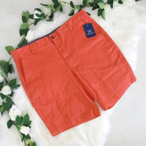 George Other - 3/$20 George | Stretch Flat Front Short Coral Reef
